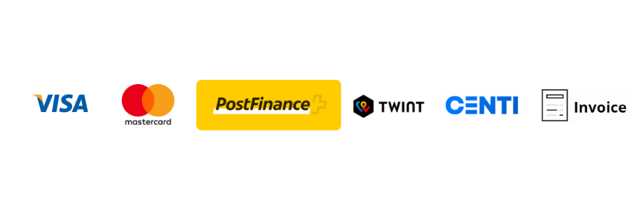 Secure payment options with major providers logos